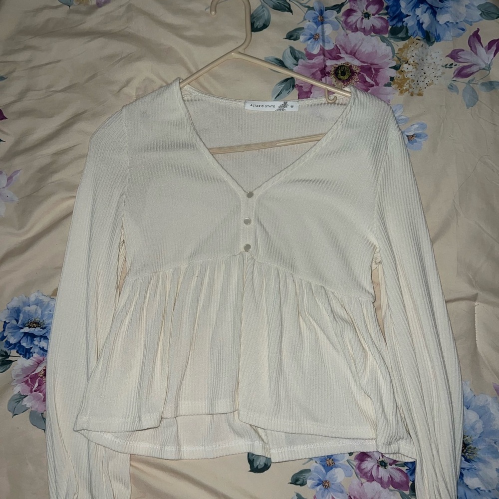 cream white long sleeve from altar’d state